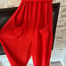 Seed Heritage Red Wide Leg Waffle Romper