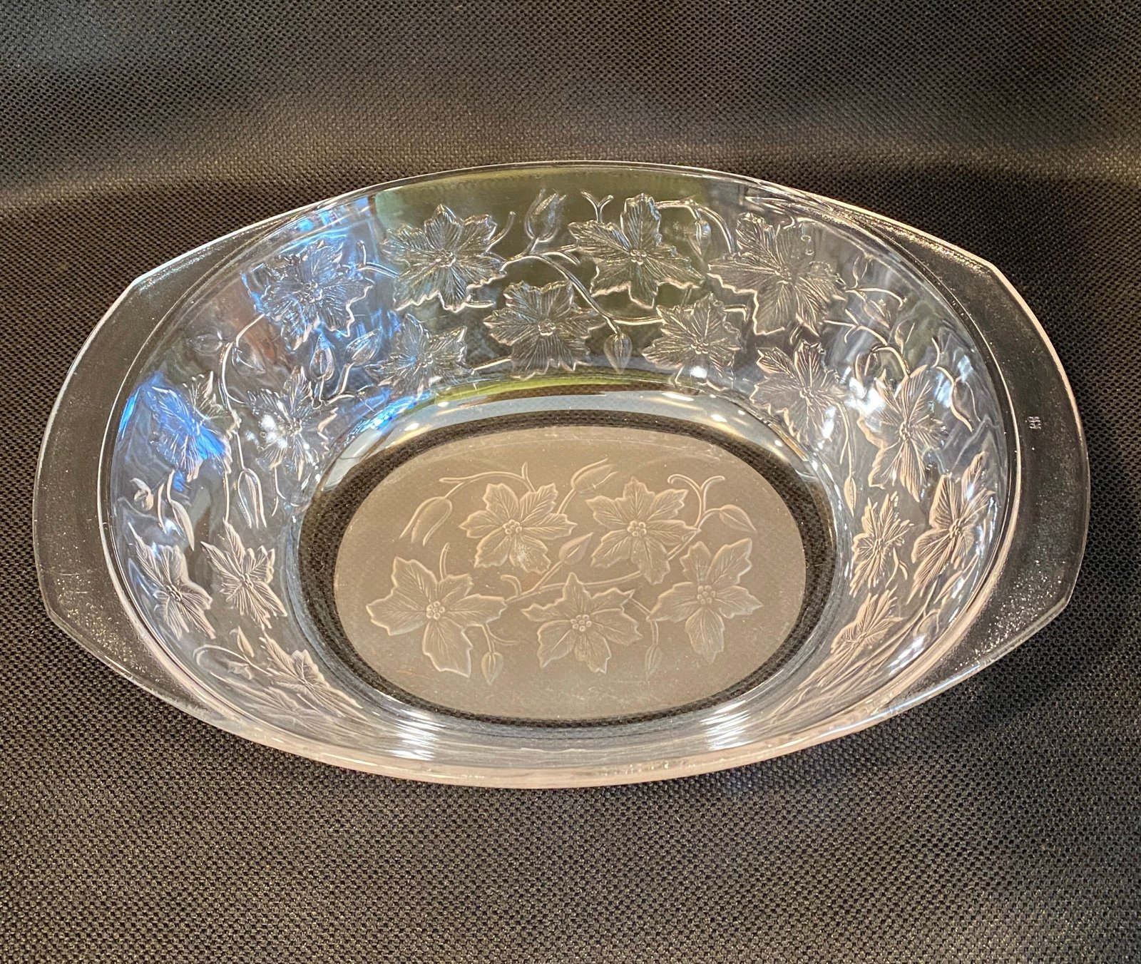 PRINCESS HOUSE Crystal Poinsettia FANTASIA 3qt Oval Casserole Dish (NO LID)