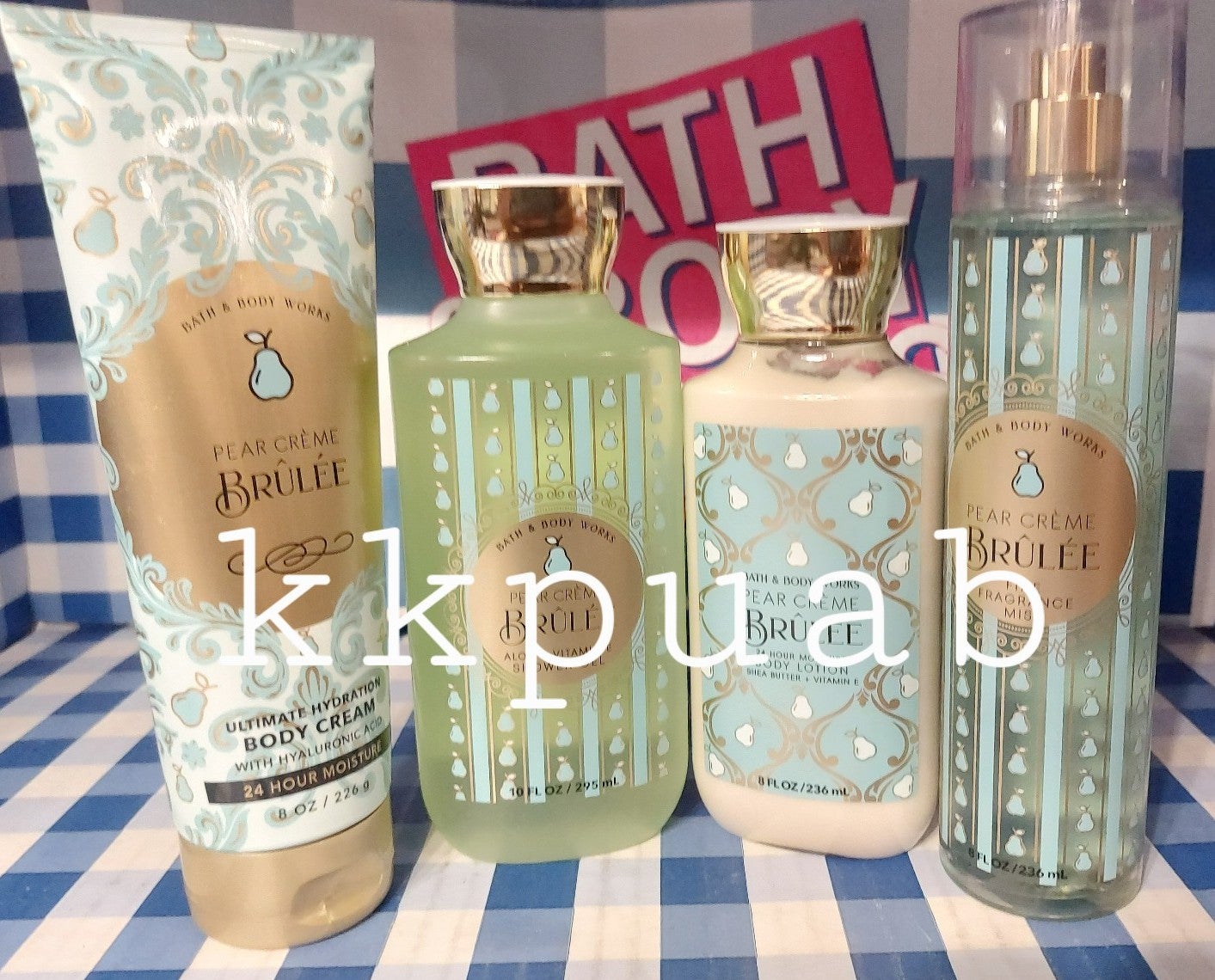 Bath & Body Works Pear Creme Brulee x 4