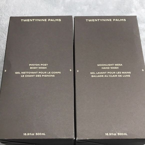 Twenty Nine Palms Hand Wash and Body Wash Bundle New in Box