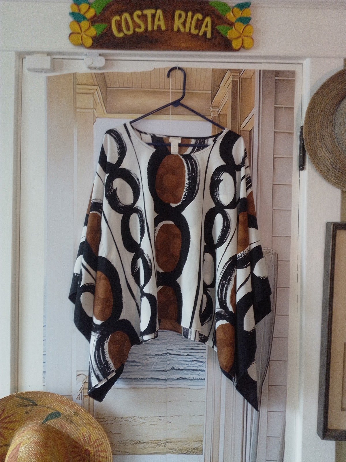 CHICO'S 'Cape-Like' Top; 'LIKÉ-NEW'; STUNNINGLY BEAUTIFUL ; Size: S/M
