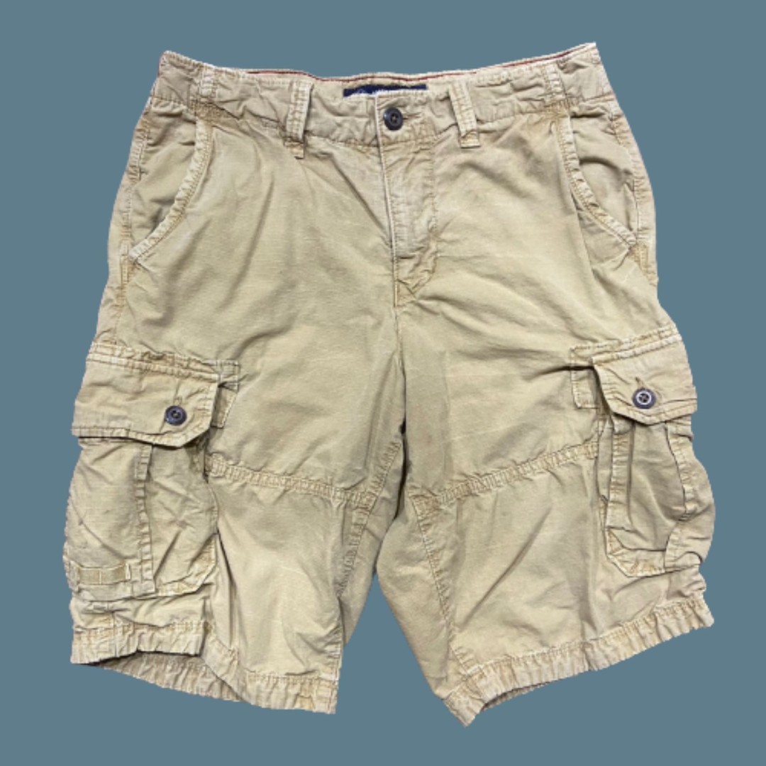 American Eagle Outfitters Vintage Cargo Longboard Tan Shorts Men's Size 30