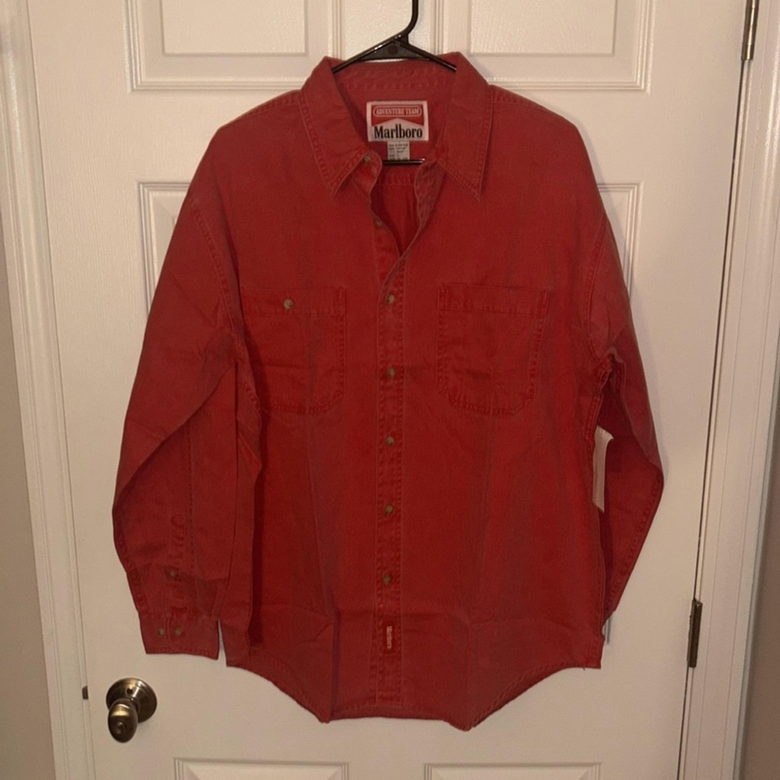 Vintage Marlboro Men’s Red Shirt NWT Sz Large