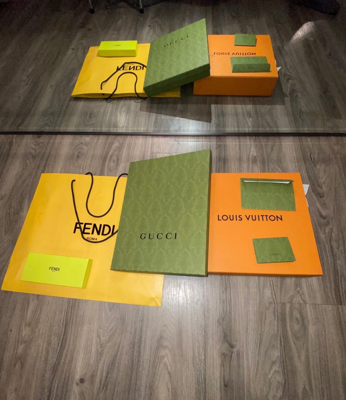 5 Piece Gucci Fendi Louis Vuitton Bundle