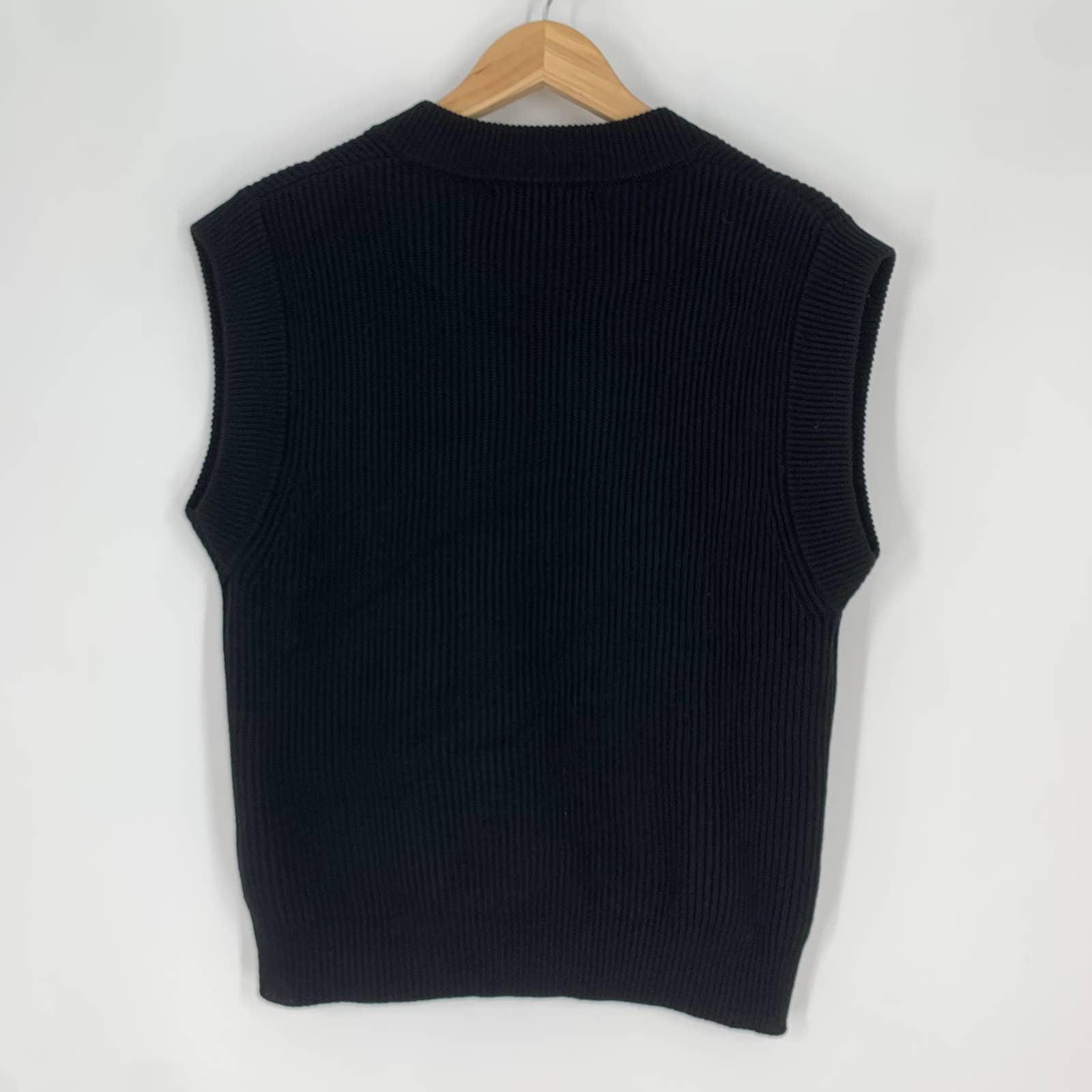 新品!!】ZARA Oversized Riders Vest S-M BLK