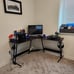 L-Shaped Gaming Desk 51 Inches With Removable Monitor Riser