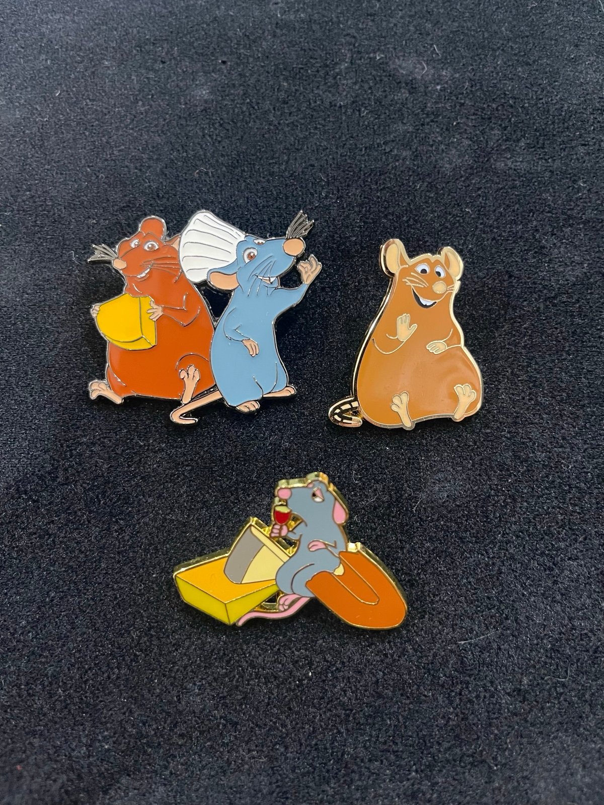 Disney Pixar Ratatouille Remy Emile 3-Pin Bundle
