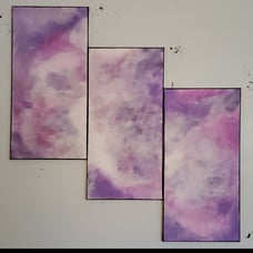Cotton Candy Clouds Original Art