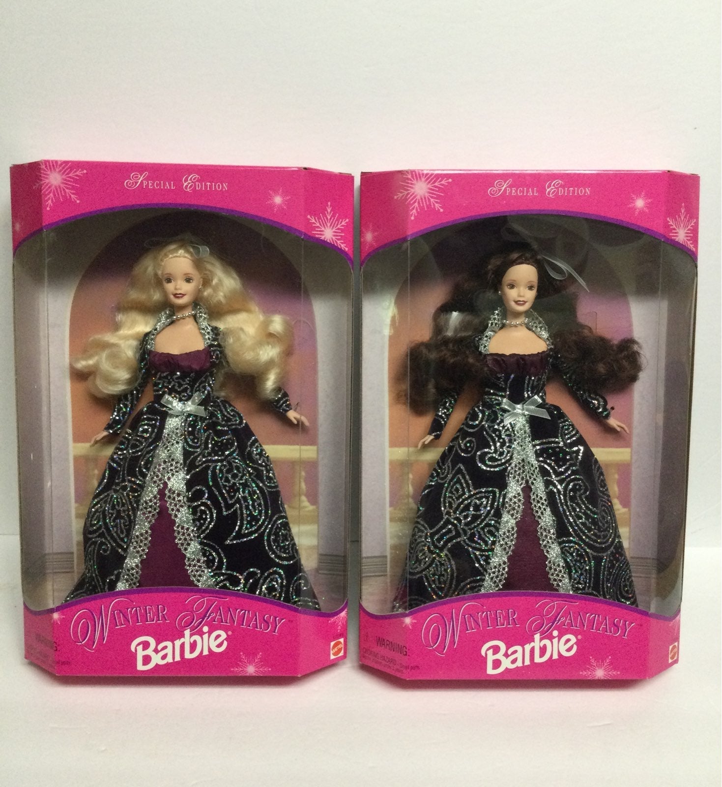 2 Spec. Ed. Winter Fantasy Barbie Dolls