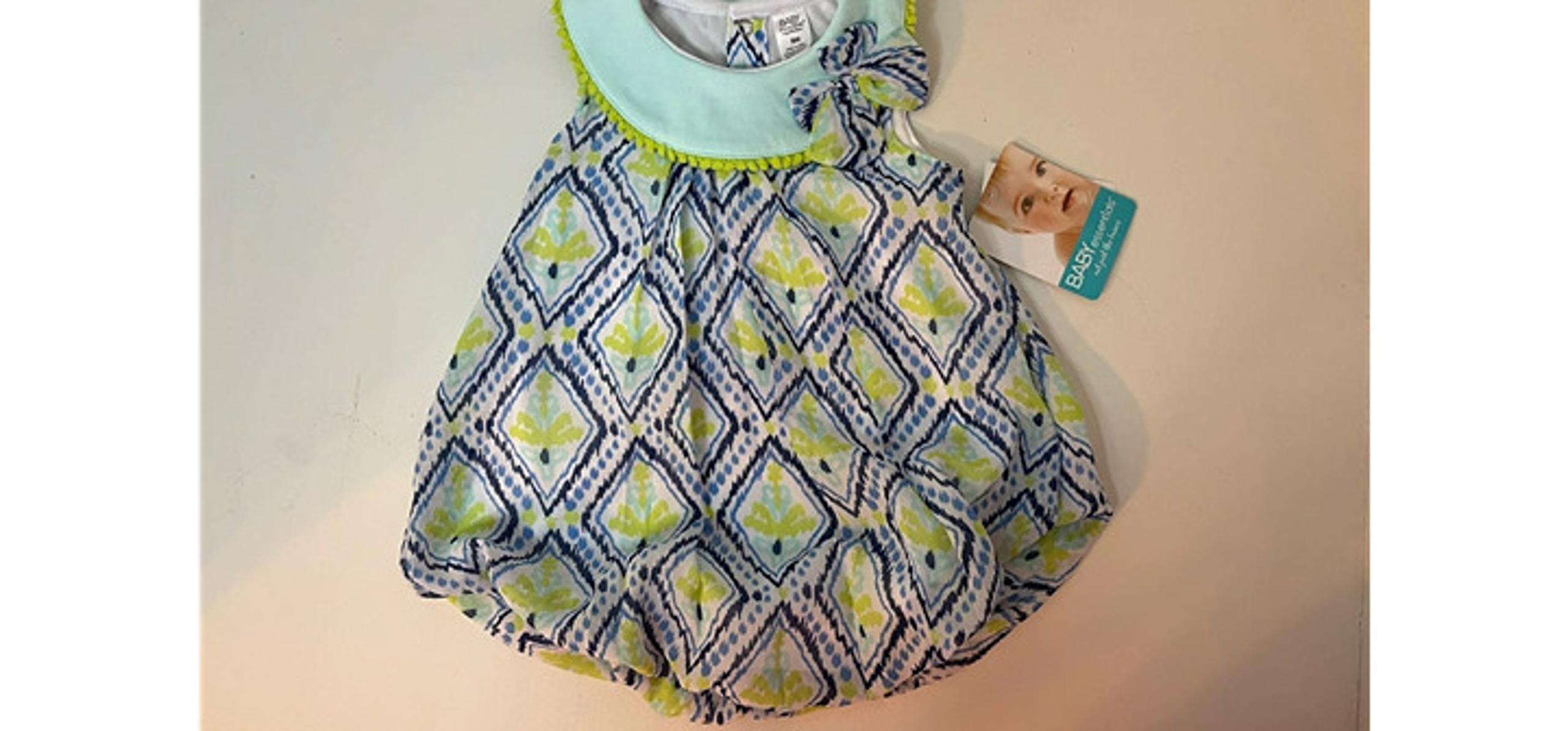 Baby girl bubble romper 9 months