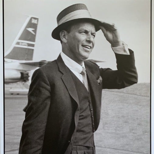 Frank Sinatra London Airport 1961 Poster 23 x 33