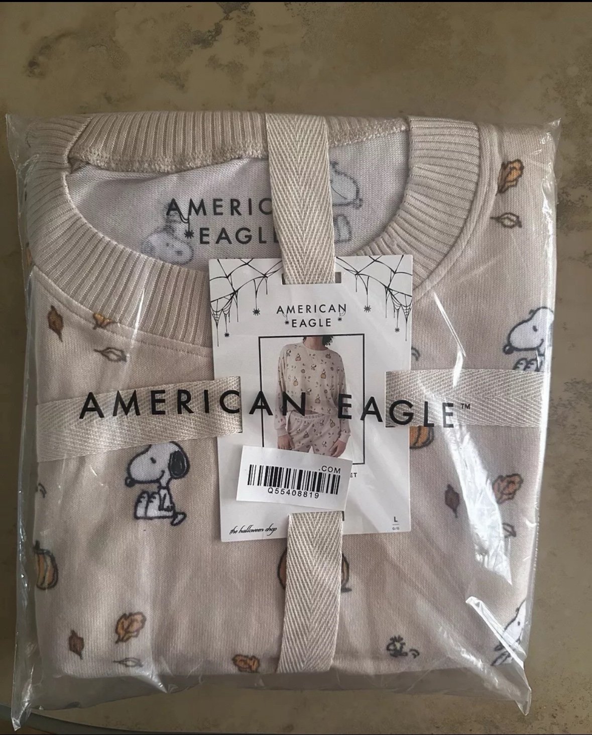 American Eagle Snoopy Peanuts 2024 Fall Sleep/Pajama Set Size Large In Hand