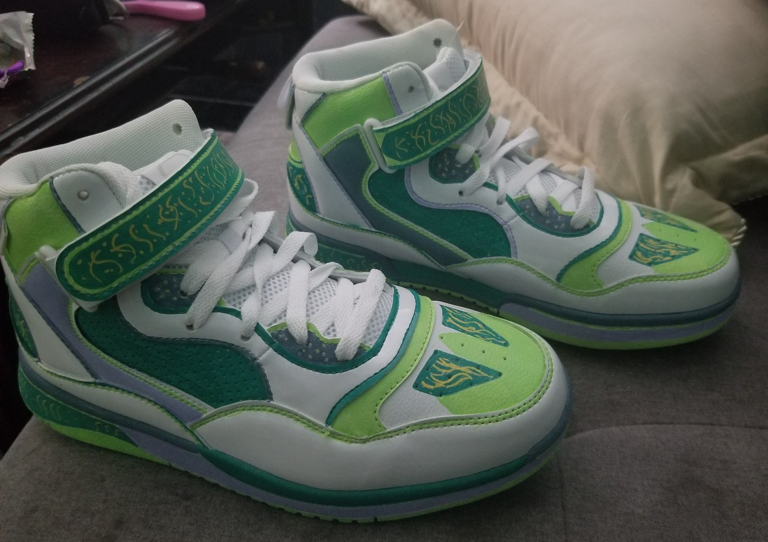 New Womens HAND PAINTED CUSTOM Designed AND 1 Sneakers 1 of 1 Made Size 9