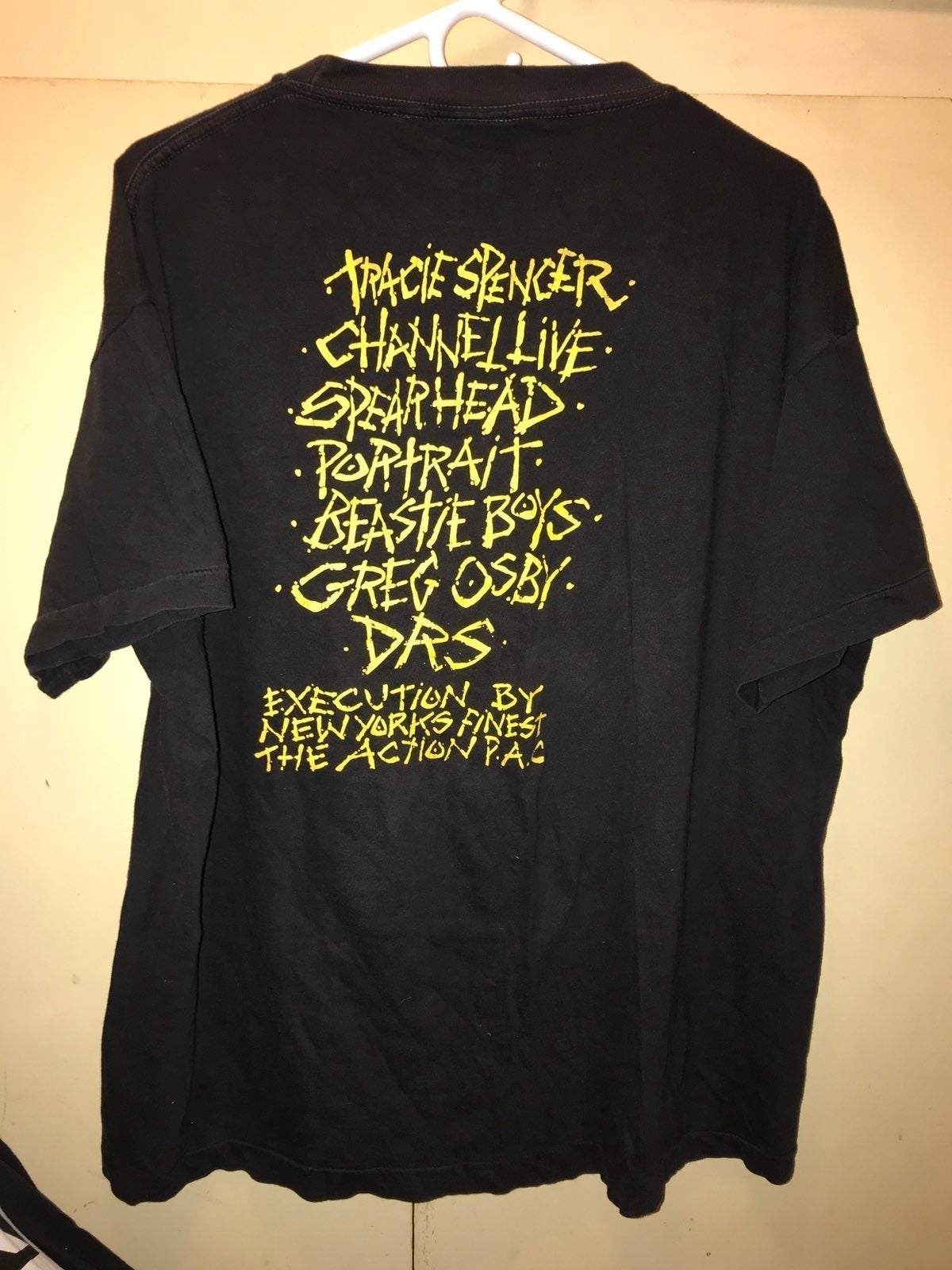 Beastie boys, channel live, D.R.S., spearhead michael franti tshirt vintage size