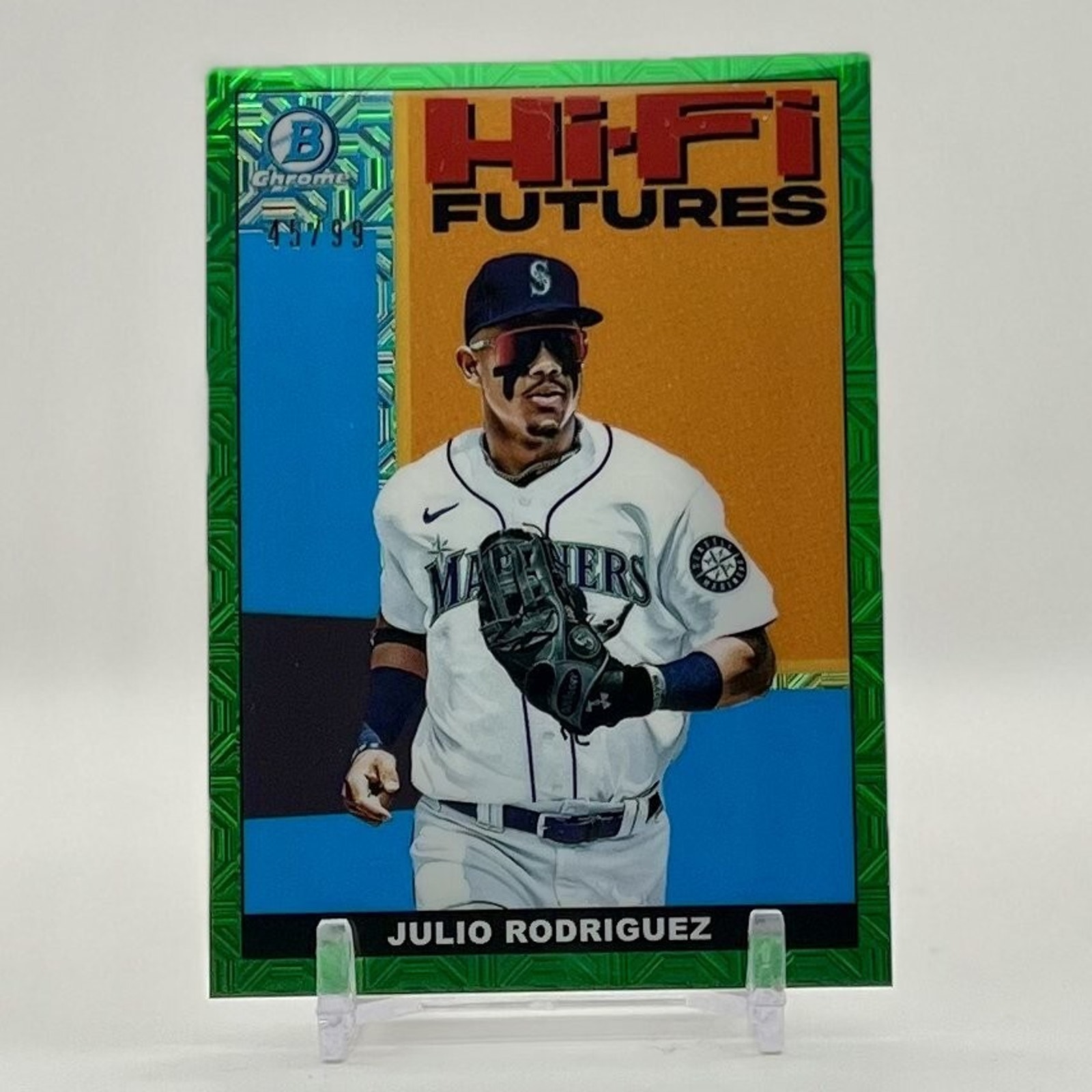2022 Bowman - Hi-Fi Futures #HIFI-4 Julio Rodriguez (RC) Green Mojo /99