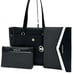 Michael Kors Maisie Large Pebbled Leather 3-in-1 Tote Bag Black/Gold (NWT)