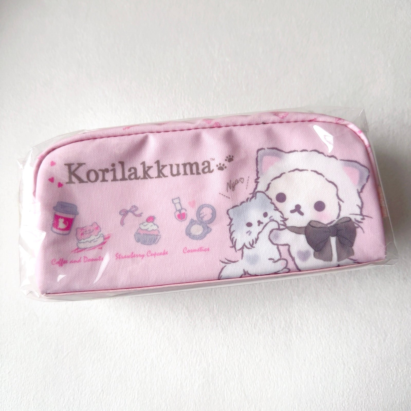 Rilakkuma Korilakkuma and Cute Cats Pen Pouch San-x