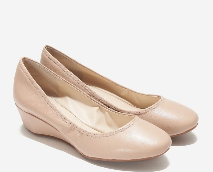 Cole Haan Sloane Taupe Ballet Wedges
