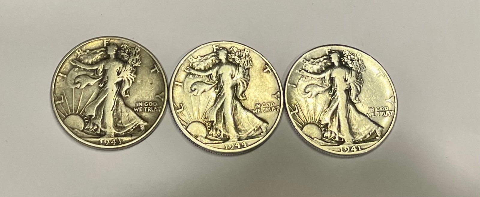 walking liberty half dollar 1943,1944-d,1941