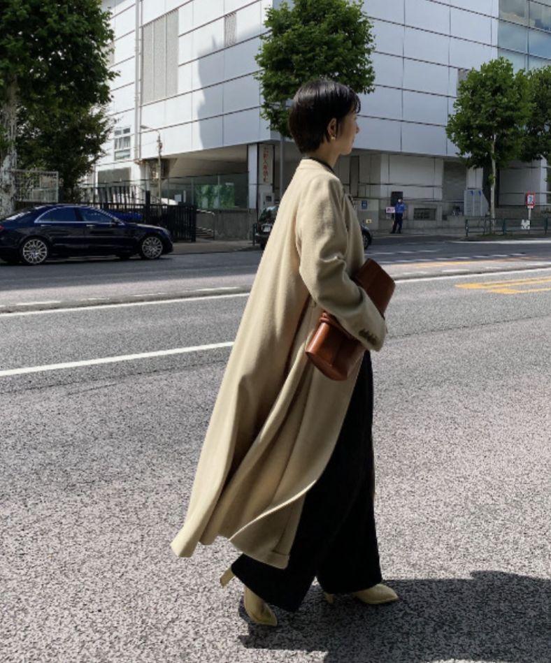 Ameri NAPOLEON DETAIL FLARE COAT