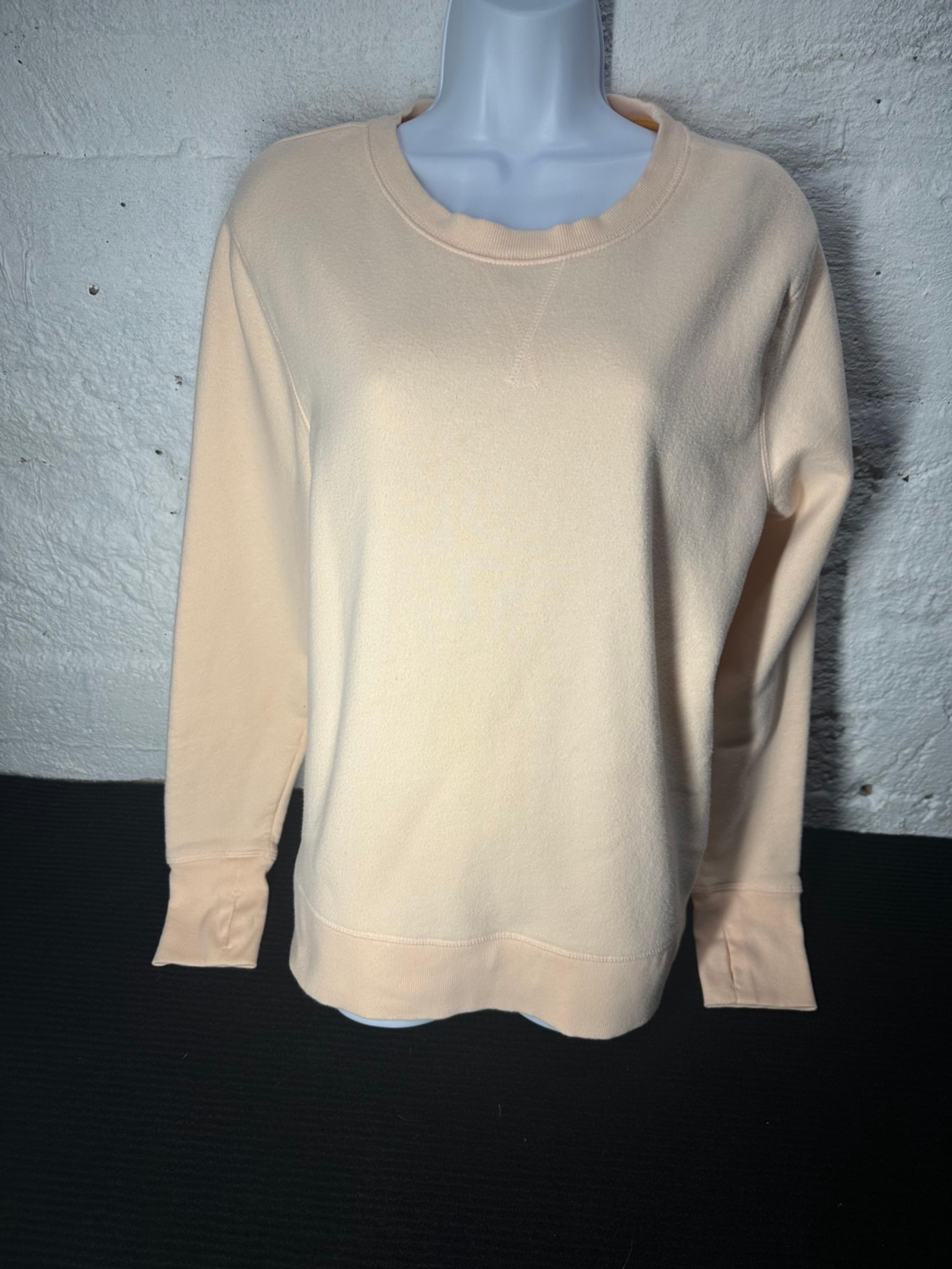 Tek Gear Light Pink Pullover Sweater Women Sz L Crew Neck Long Sleeve