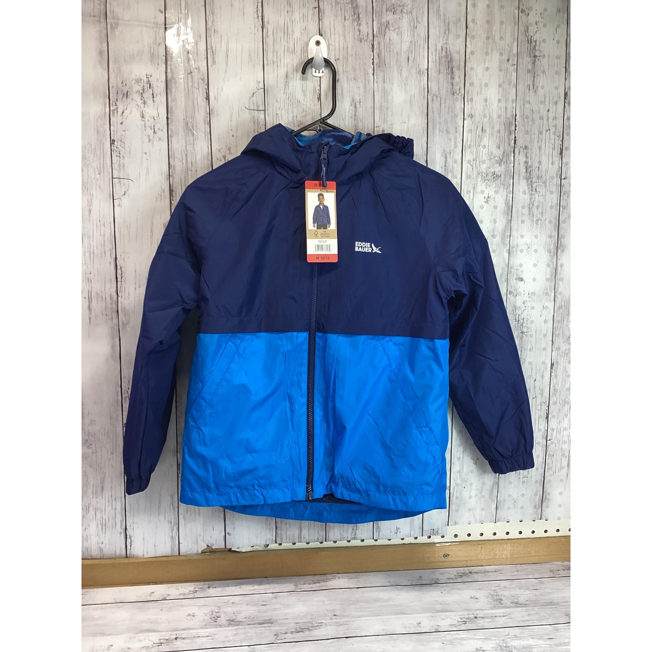 Eddie Bauer Youth Light Weight 3 in 1 Interchangeable Jacket Blue Camo M 10/12