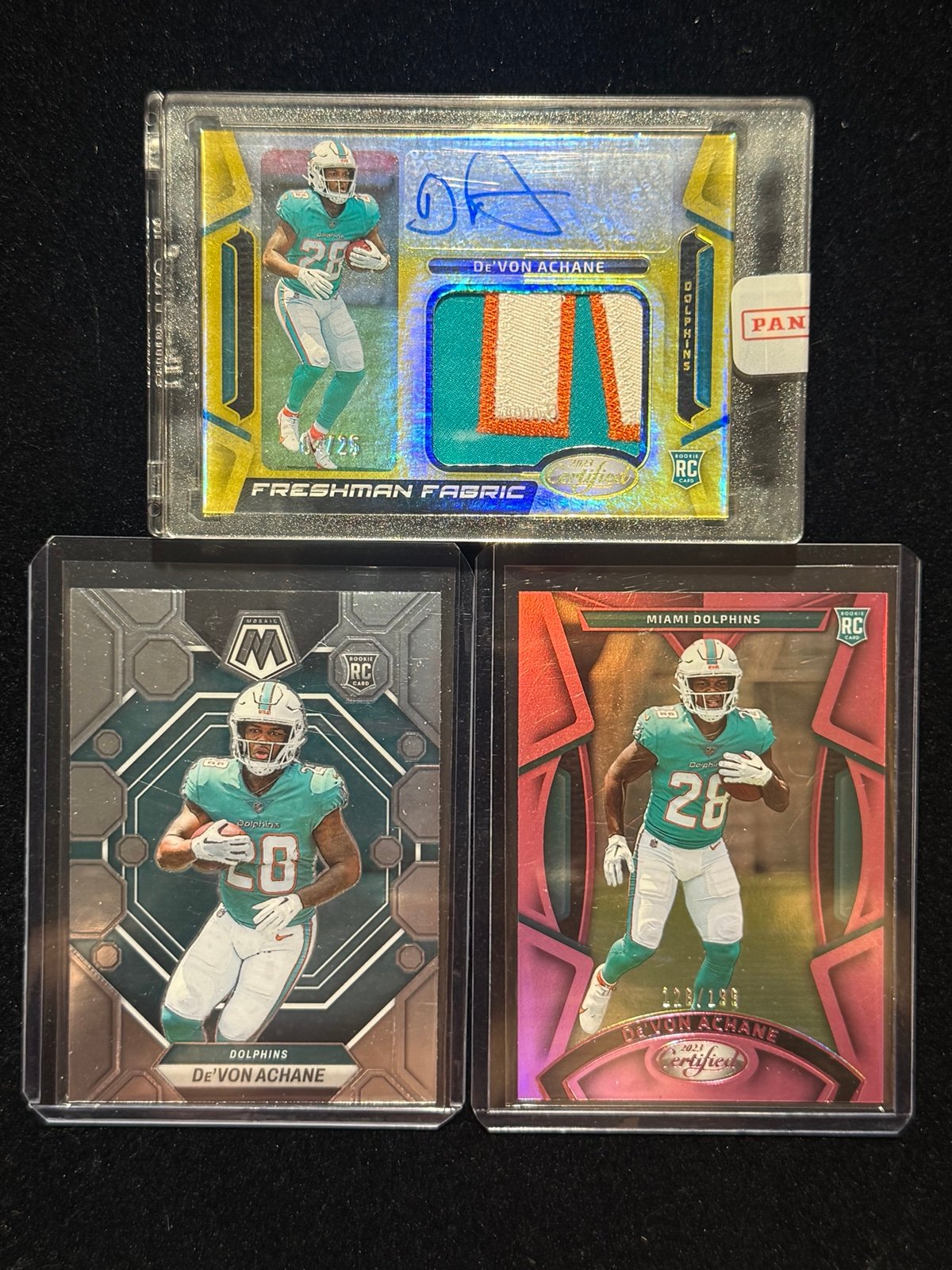 De’Von Achane Miami Dolphins Card Lot
