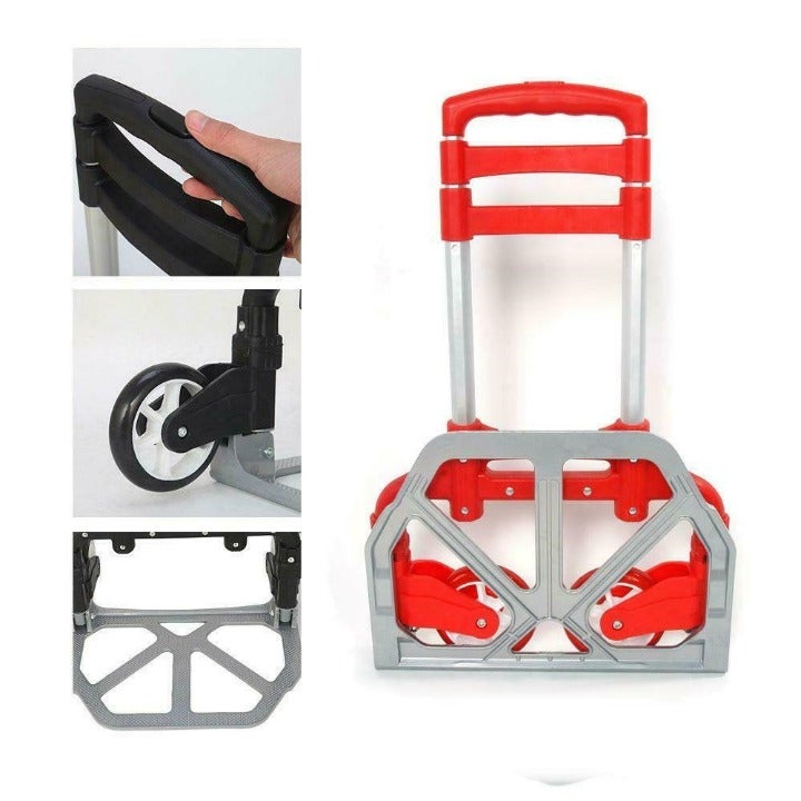 Hand Cart Dolly Truck Folding Push Moving Collapsible Warehouse Office Furniture
