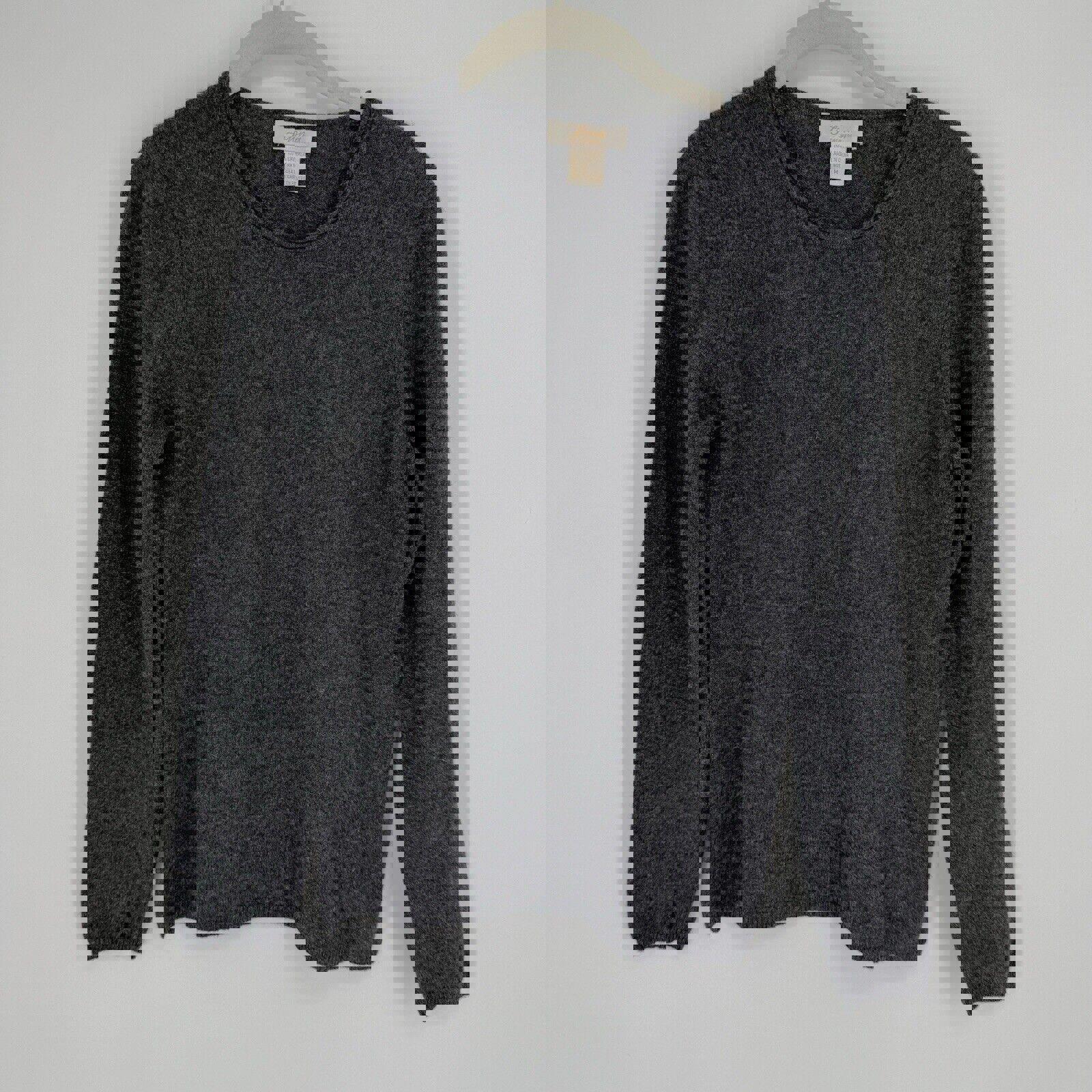 Fiona sweater womens small S gray cashmere minimalist pullover office business