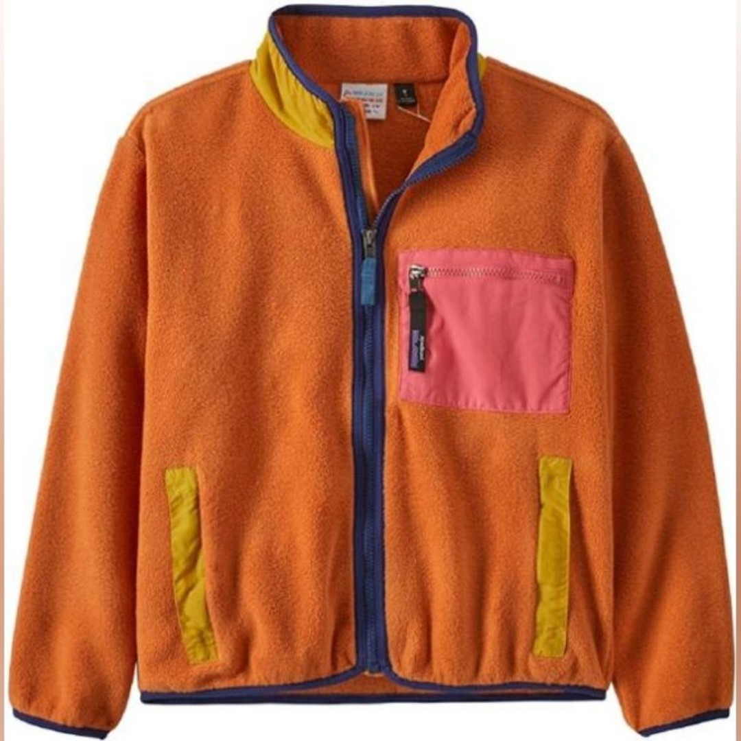 Patagonia Synchilla Fleece Sherpa Jacket Coat Harmony Orange Youth XL or Women S