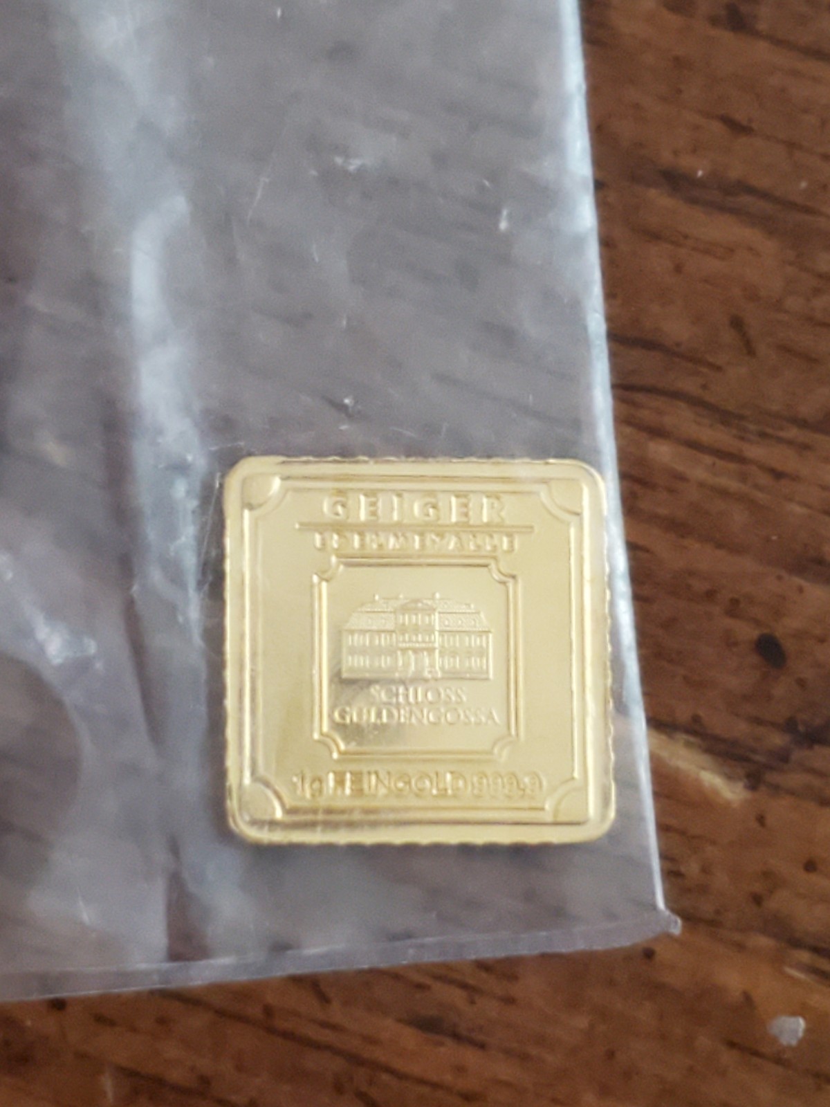 1 Gram Geiger Gold Bar/Coin