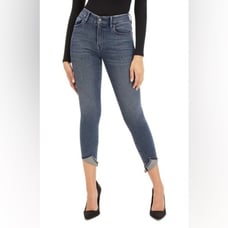good american jeans good waist crop tacked hem denim new with tags high waisted