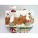 Vintage Gingerbread House Christmas Cookie Jar Ceramic Box with Lid