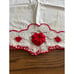 Set of two white regular pillowcases with embroidered flowers