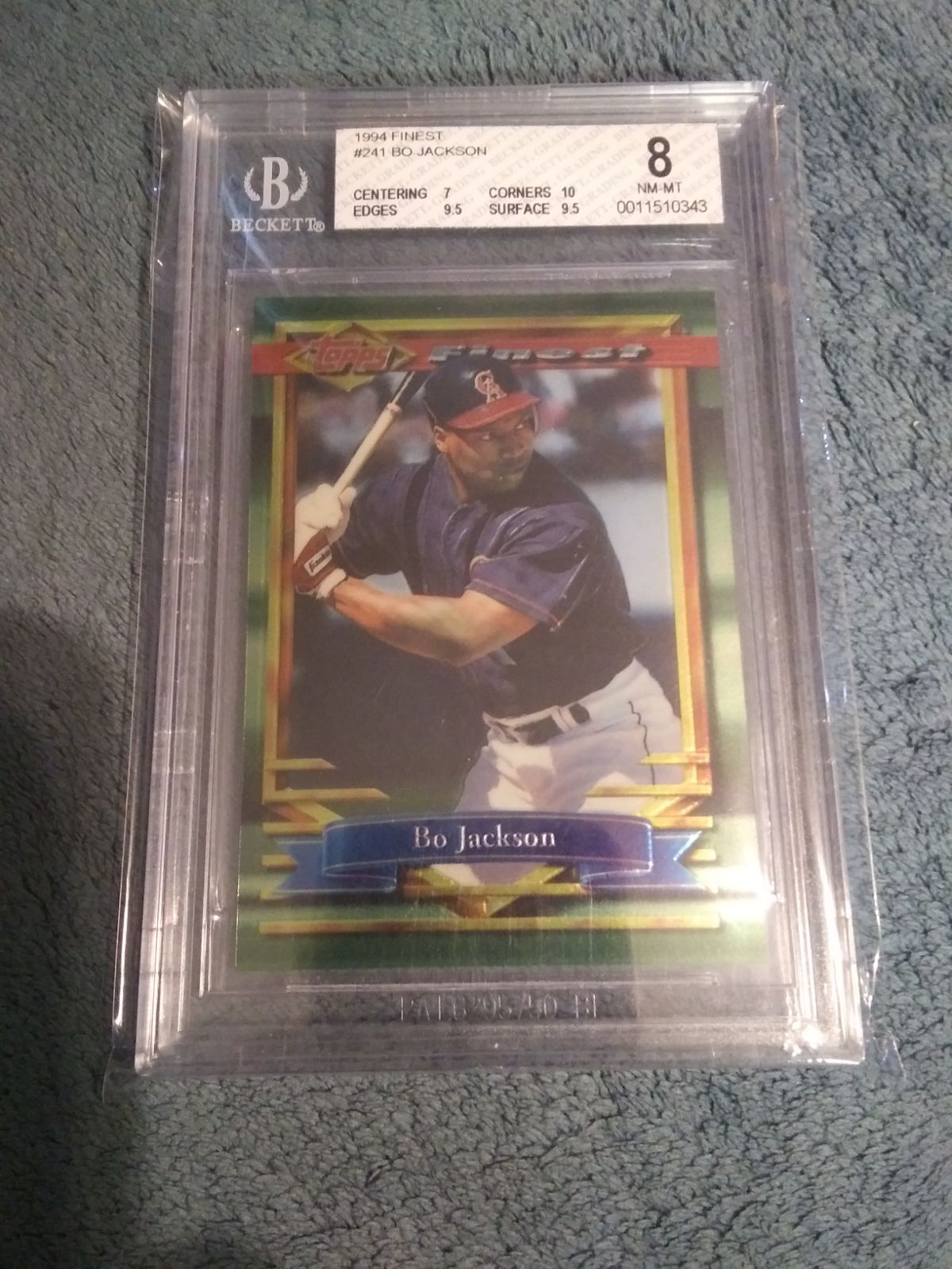 1994 Topps Finest Bo Jackson Beckett Gra