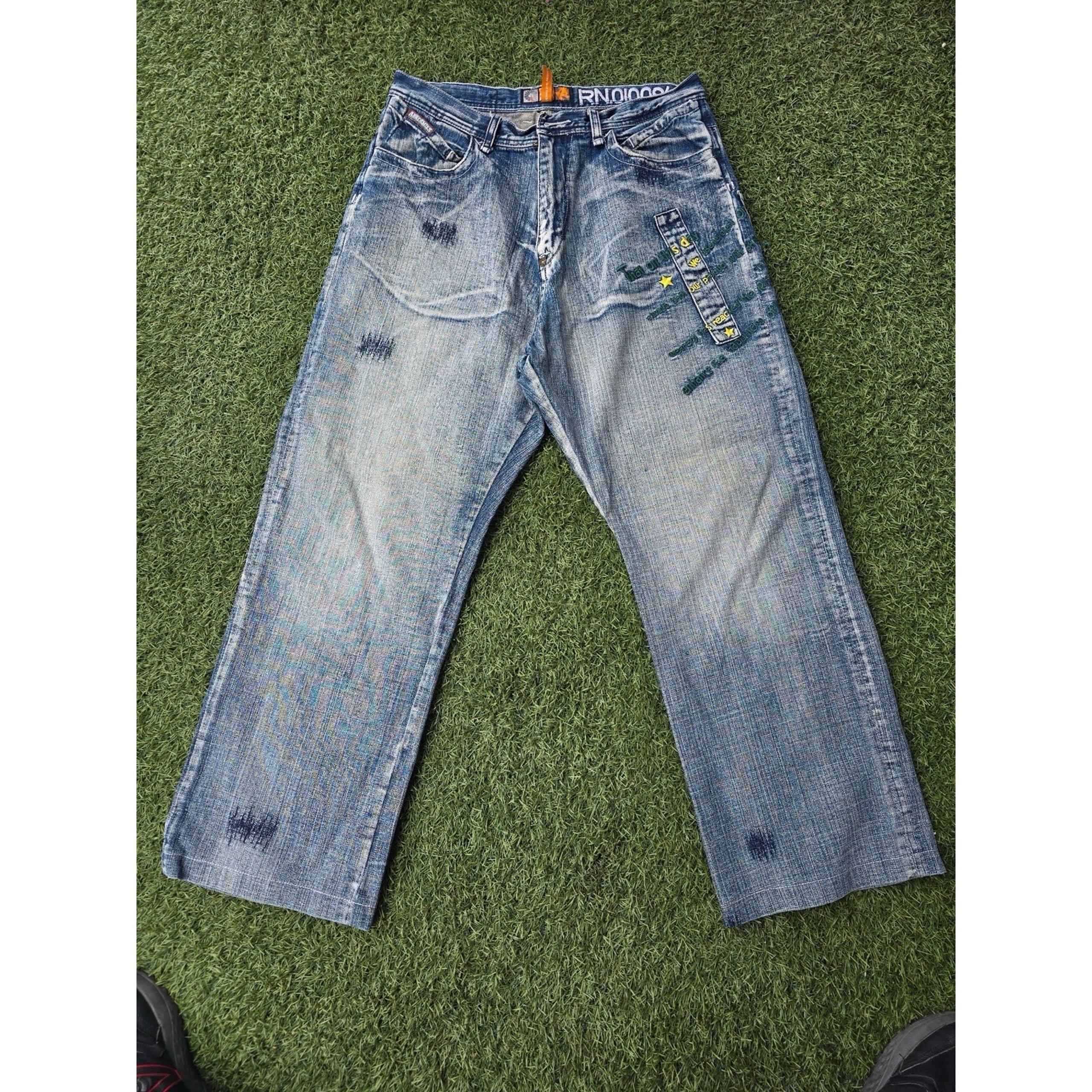 VTG Y2K 2000s Akademiks Mens Size 34  Jeans Streetwear