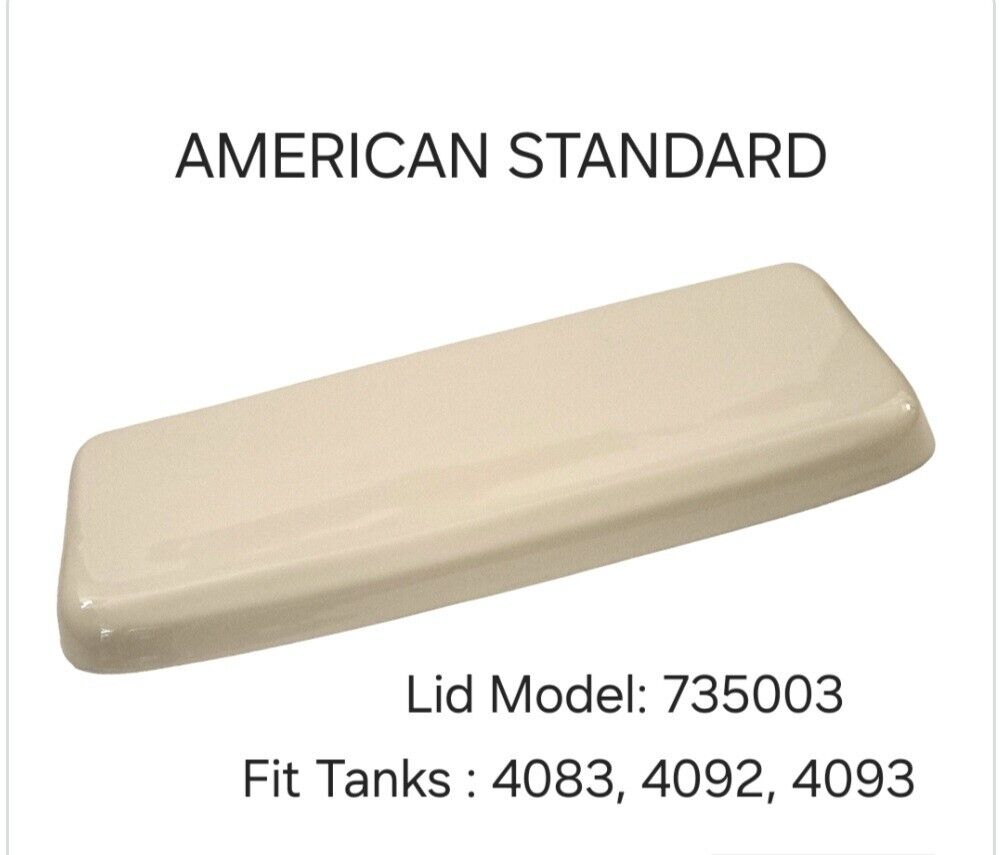 American Standard Plebe 735003 Biscuit Toilet Tank Lid Fits 4083 /4092 /4093 OEM