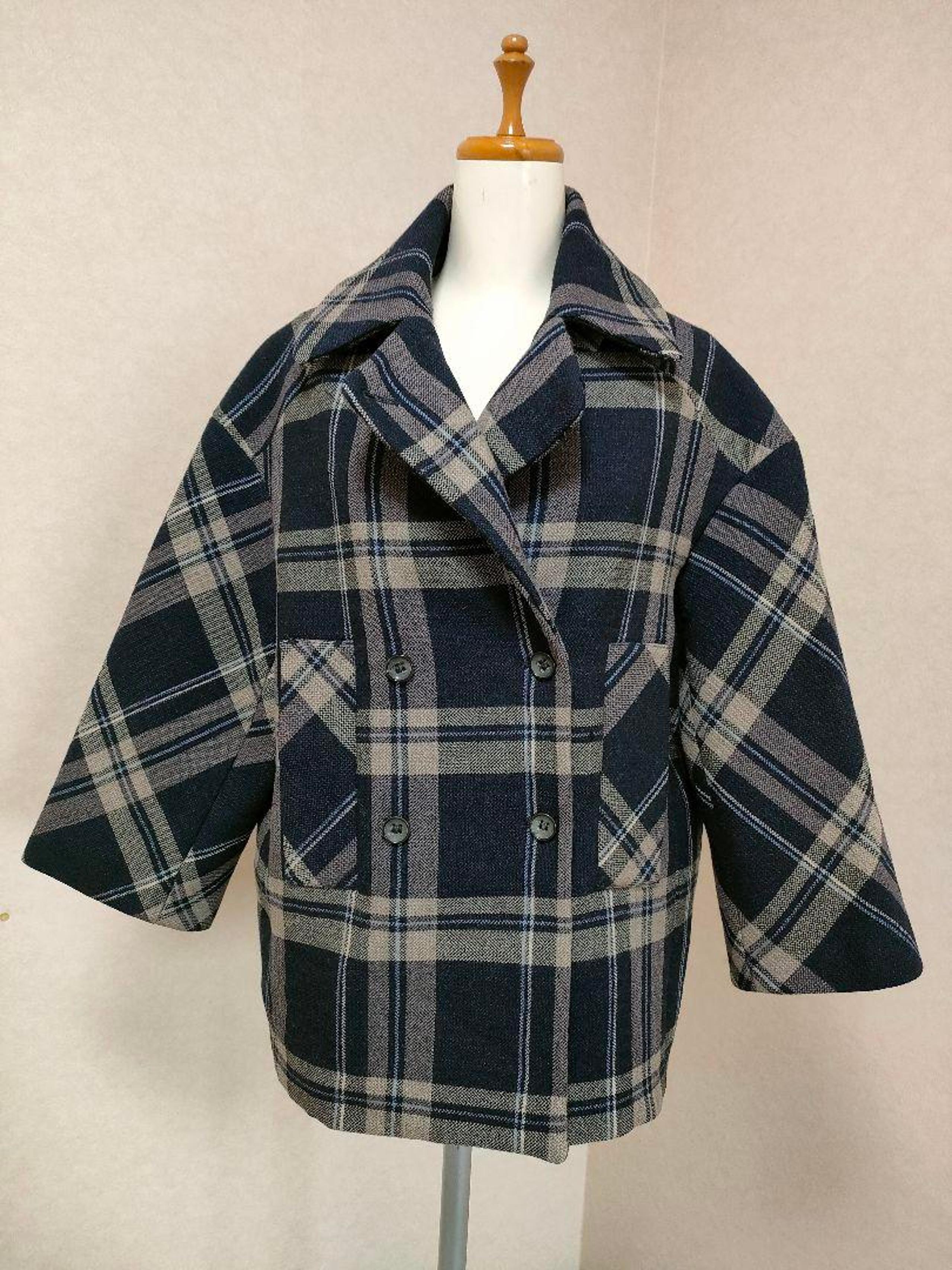 ZARA Checked Wool Check Coat Jacket