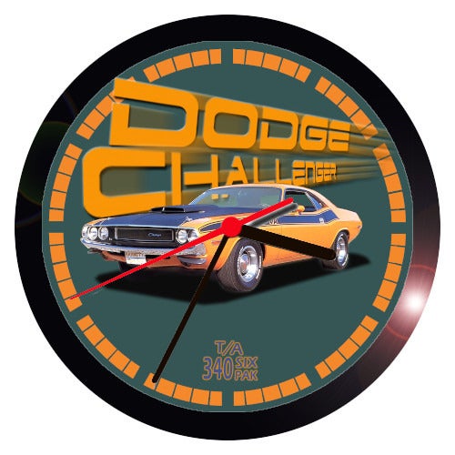 DODGE CHALLENGLER TA 340 WALL CLOCK
