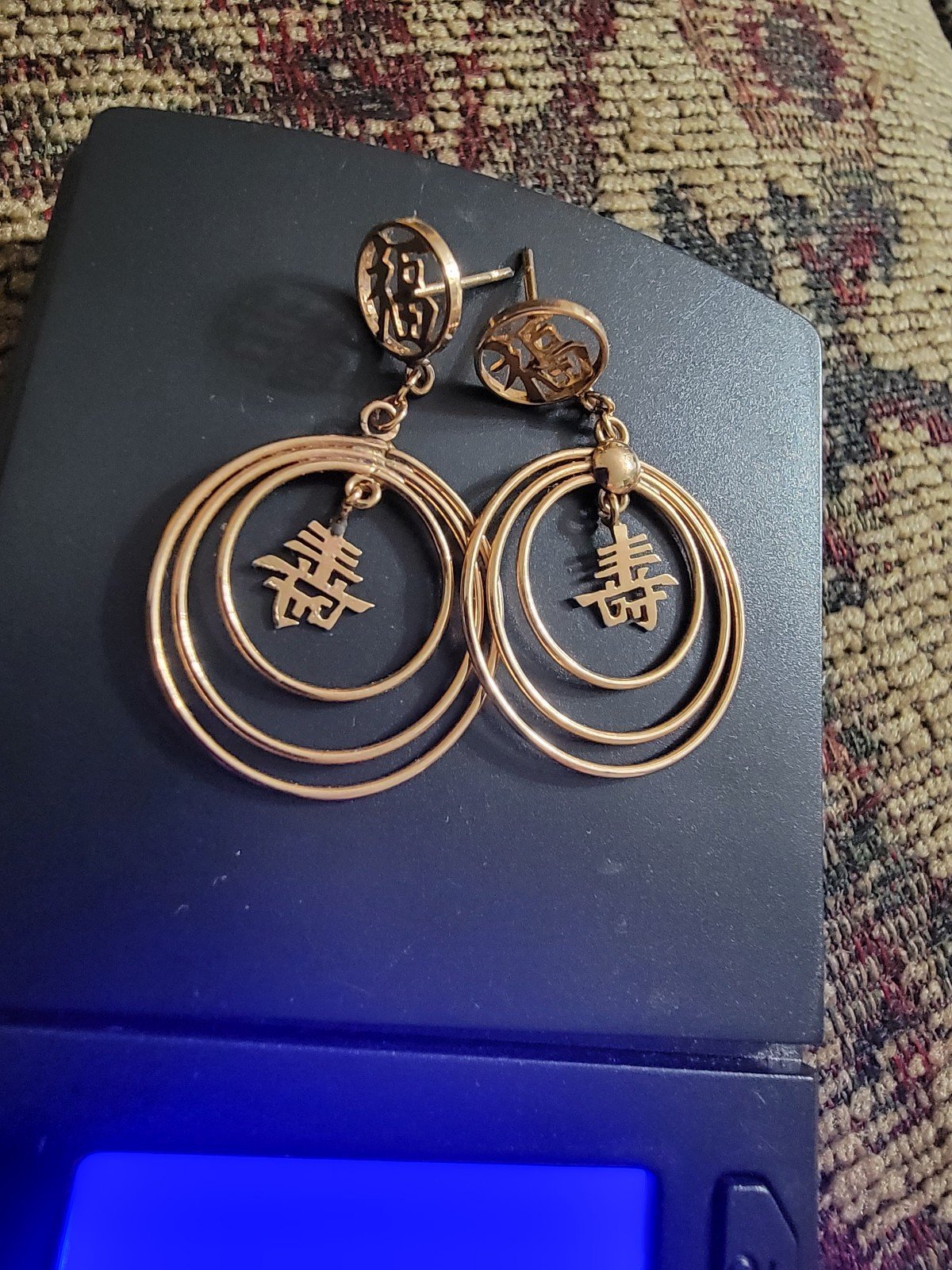 14kt gold earrings