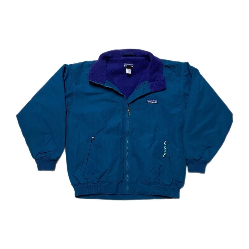 Vintage Patagonia Jacket Youth 12 Torrentshell Teal Green 64310 90s