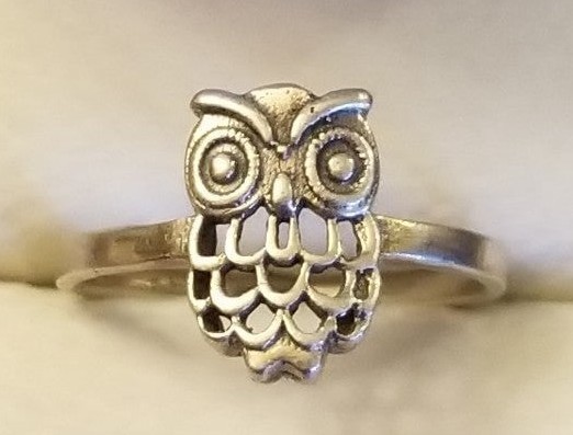 Sterling Silver Owl Ring