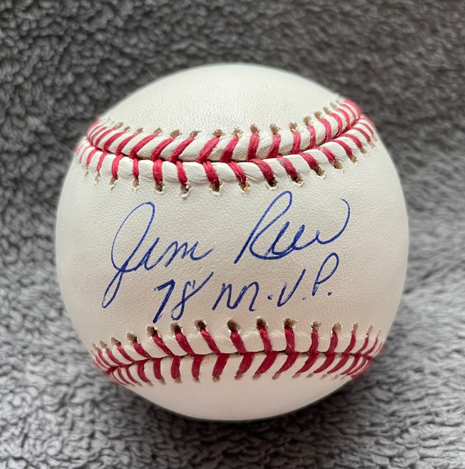 Jim Rice ‘78 MVP Autograph Baseball Boston Red Sox