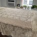 Vintage lace crochet table cloth