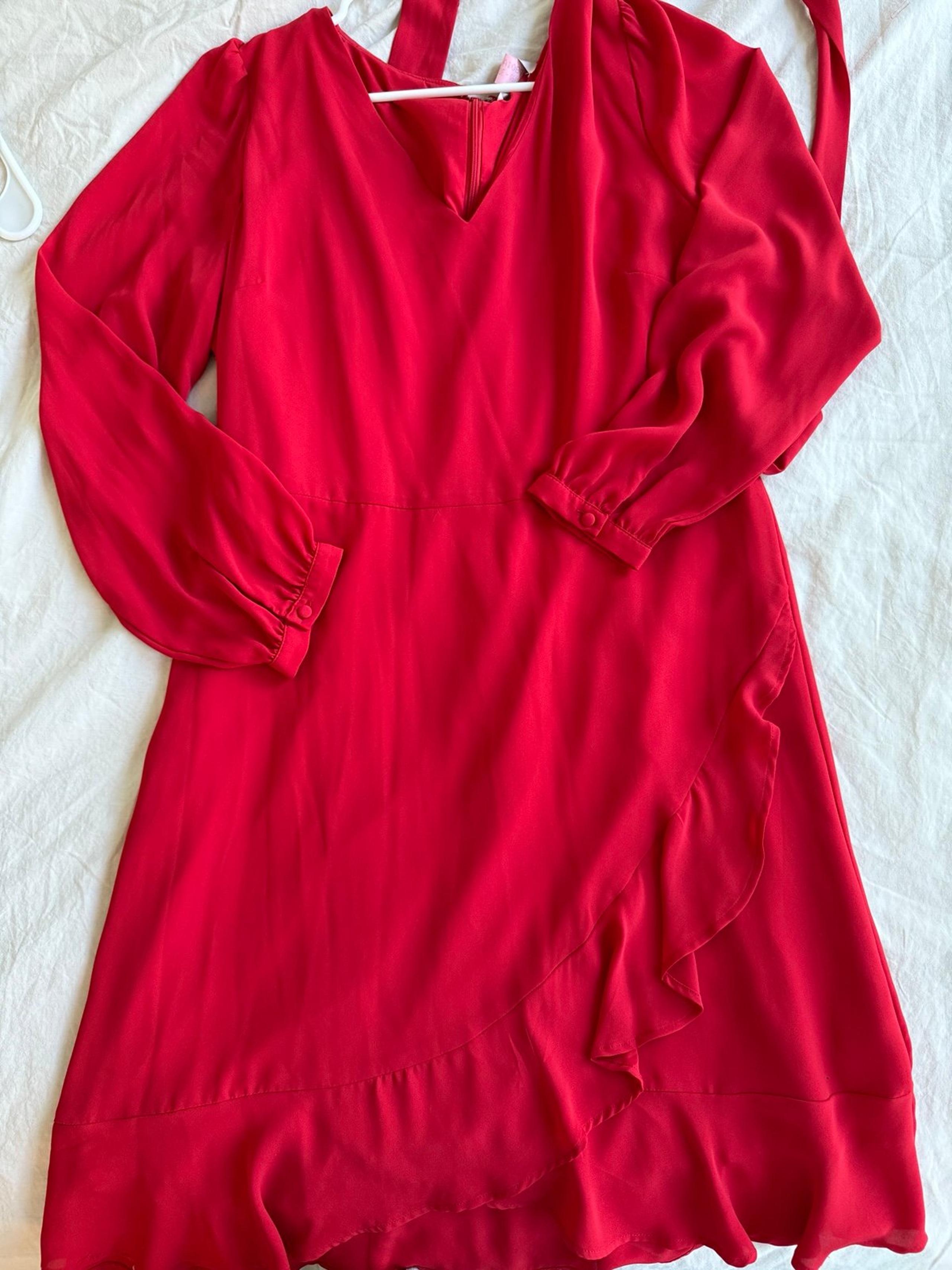 Red Ann Taylor loft dress