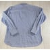 Burberry Dress Shirt Mens 15.5 L Blue White Check Long Sleeve Collard Cotto