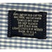Burberry Dress Shirt Mens 15.5 L Blue White Check Long Sleeve Collard Cotto