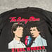 Vintage Rolling Stones Shirt Men Medium Black Steel Wheels 1989 US Tour Band 80s