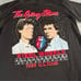 Vintage Rolling Stones Shirt Men Medium Black Steel Wheels 1989 US Tour Band 80s