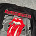 Vintage Rolling Stones Shirt Men Medium Black Steel Wheels 1989 US Tour Band 80s